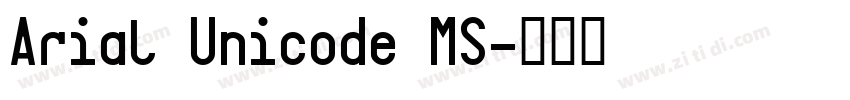Arial Unicode MS字体转换